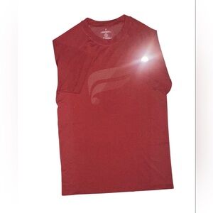 Fabletics Training Day Tee Adrenaline red two tone side XS